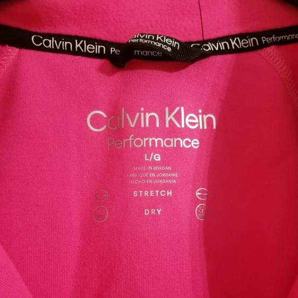 Calvin Klein Performance Fleece 1/2 Zip Cropped Pullover Women's Size Large - Picture 6 of 7